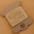 Garn flach gewachst 1 mm 30 m für Lederhandwerk und Armbänder – Farbe KERSENPURPUR (14)