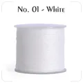 Garn gewachst 0,4 bis 0,6 mm splitterfrei für Lederhandwerk – Farbe N.1 white