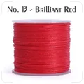Garn gewachst 0,4 bis 0,6 mm splitterfrei für Lederhandwerk – Farbe N.13 bright red
