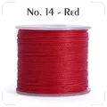Garn gewachst 0,4 bis 0,6 mm splitterfrei für Lederhandwerk – Farbe N.14 red
