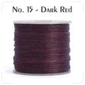 Garn gewachst 0,4 bis 0,6 mm splitterfrei für Lederhandwerk – Farbe N.15 dark red