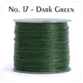 Garn gewachst 0,4 bis 0,6 mm splitterfrei für Lederhandwerk – Farbe N.17 dark green