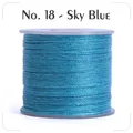 Garn gewachst 0,4 bis 0,6 mm splitterfrei für Lederhandwerk – Farbe N.18 sky blue