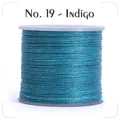 Garn gewachst 0,4 bis 0,6 mm splitterfrei für Lederhandwerk – Farbe N.19 brilliant blue