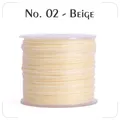 Garn gewachst 0,4 bis 0,6 mm splitterfrei für Lederhandwerk – Farbe N.2 beige