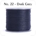 Garn gewachst 0,4 bis 0,6 mm splitterfrei für Lederhandwerk – Farbe N.22 dark gray
