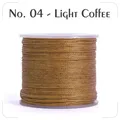 Garn gewachst 0,4 bis 0,6 mm splitterfrei für Lederhandwerk – Farbe N.4 light coffee