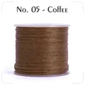 Garn gewachst 0,4 bis 0,6 mm splitterfrei für Lederhandwerk – Farbe N.5 coffee