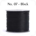 Garn gewachst 0,4 bis 0,6 mm splitterfrei für Lederhandwerk – Farbe N.7 black