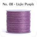Garn gewachst 0,4 bis 0,6 mm splitterfrei für Lederhandwerk – Farbe N.8 light purple
