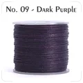 Garn gewachst 0,4 bis 0,6 mm splitterfrei für Lederhandwerk – Farbe N.9 dark purple