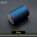 Garn gewachst rund 0,35 bis 0,65 mm für Lederhandwerk und Schmuck – Farbe S075 - Blau