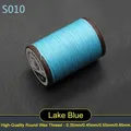 Garn gewachst rund 0,35 bis 0,65 mm für Lederhandwerk und Schmuck – Farbe S010 - Seeblau