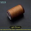 Garn gewachst rund 0,35 bis 0,65 mm für Lederhandwerk und Schmuck – Farbe S019 - Hellbraun