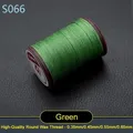 Garn gewachst rund 0,35 bis 0,65 mm für Lederhandwerk und Schmuck – Farbe S066 - Grün
