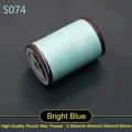 Garn gewachst rund 0,35 bis 0,65 mm für Lederhandwerk und Schmuck – Farbe S074 - Hellblau