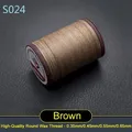 Garn gewachst rund 0,35 bis 0,65 mm für Lederhandwerk und Schmuck – Farbe S024 - Braun