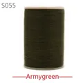 Garn gewachst rund 0,35 bis 0,65 mm für Lederhandwerk und Schmuck – Farbe S055 - Armeegrün