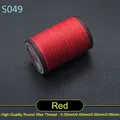 Garn gewachst rund 0,35 bis 0,65 mm für Lederhandwerk und Schmuck – Farbe S049 - Rot