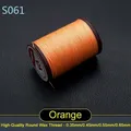 Garn gewachst rund 0,35 bis 0,65 mm für Lederhandwerk und Schmuck – Farbe S061 - Orange