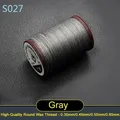 Garn gewachst rund 0,35 bis 0,65 mm für Lederhandwerk und Schmuck – Farbe S027 - Grau
