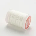 Garn gewachst rund 0,4 bis 0,6 mm für Lederhandwerk DIY – Farbe 1-White