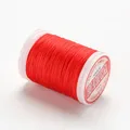 Garn gewachst rund 0,4 bis 0,6 mm für Lederhandwerk DIY – Farbe 13-Brilliant Red