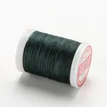 Garn gewachst rund 0,4 bis 0,6 mm für Lederhandwerk DIY – Farbe 17-Dark Green
