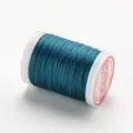 Garn gewachst rund 0,4 bis 0,6 mm für Lederhandwerk DIY – Farbe 19-Indigo
