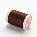 Garn gewachst rund 0,4 bis 0,6 mm für Lederhandwerk DIY – Farbe 5-Coffee