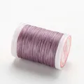Garn gewachst rund 0,4 bis 0,6 mm für Lederhandwerk DIY – Farbe 8-Light Purple