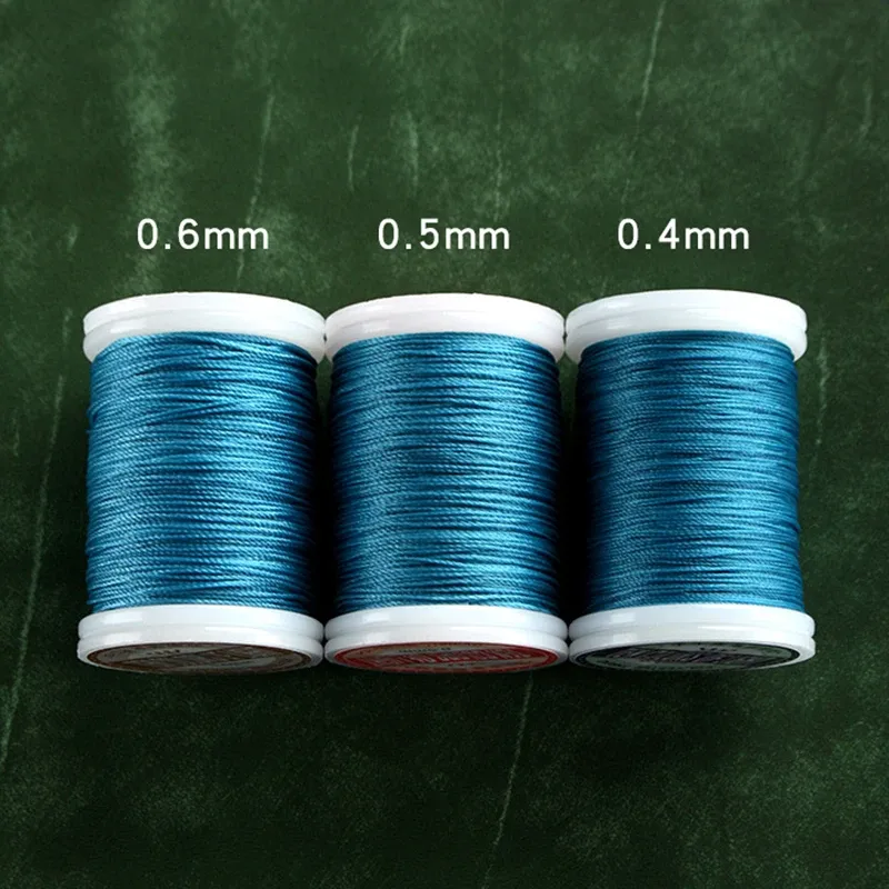 Garn gewachst rund 0,4 bis 0,6 mm für Lederhandwerk DIY