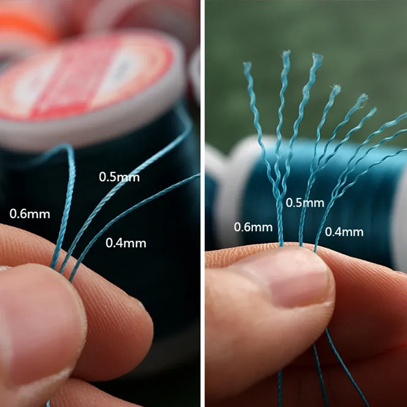 Garn gewachst rund 0,4 bis 0,6 mm für Lederhandwerk DIY