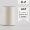 Garn gewachst rund 0,45 mm 80 m für Lederhandwerk und Armbänder – Farbe 002