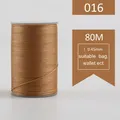 Garn gewachst rund 0,45 mm 80 m für Lederhandwerk und Armbänder – Farbe 016