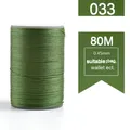 Garn gewachst rund 0,45 mm 80 m für Lederhandwerk und Armbänder – Farbe 033