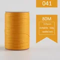 Garn gewachst rund 0,45 mm 80 m für Lederhandwerk und Armbänder – Farbe 041