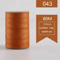 Garn gewachst rund 0,45 mm 80 m für Lederhandwerk und Armbänder – Farbe 043