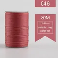 Garn gewachst rund 0,45 mm 80 m für Lederhandwerk und Armbänder – Farbe 046