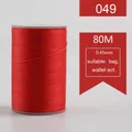 Garn gewachst rund 0,45 mm 80 m für Lederhandwerk und Armbänder – Farbe 049
