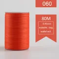 Garn gewachst rund 0,45 mm 80 m für Lederhandwerk und Armbänder – Farbe 060
