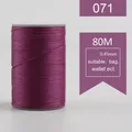 Garn gewachst rund 0,45 mm 80 m für Lederhandwerk und Armbänder – Farbe 071