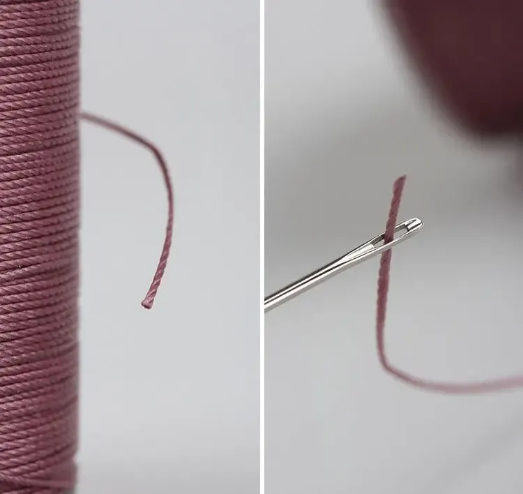 Garn gewachst rund 0,45 mm 80 m für Lederhandwerk und Armbänder
