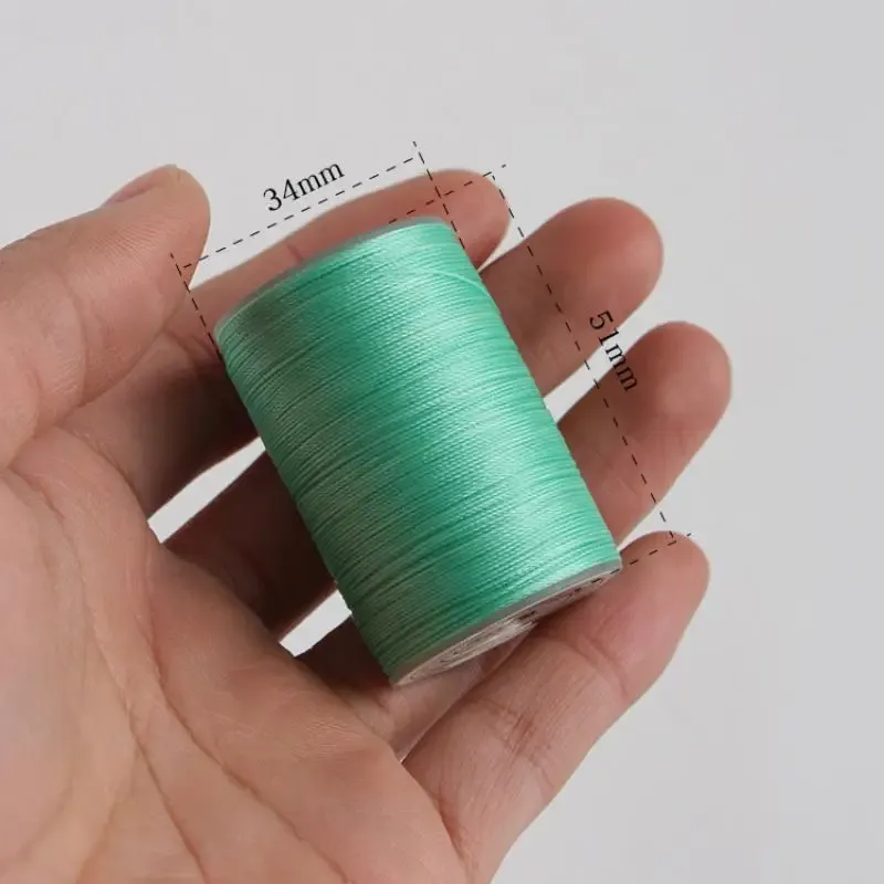 Garn gewachst rund 0,45 mm 80 m für Lederhandwerk und Armbänder