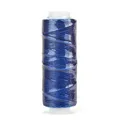 Garn gewachst rund 0,65 mm 25 m für Lederhandwerk und DIY – Color Blau (08)