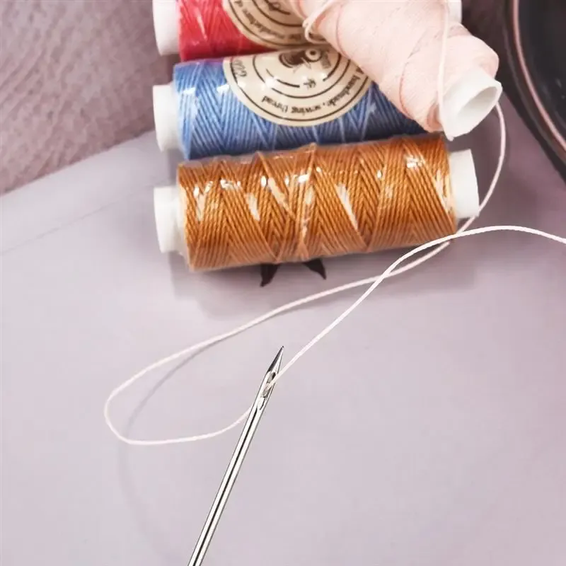 Garn gewachst rund 0,65 mm 25 m für Lederhandwerk und DIY