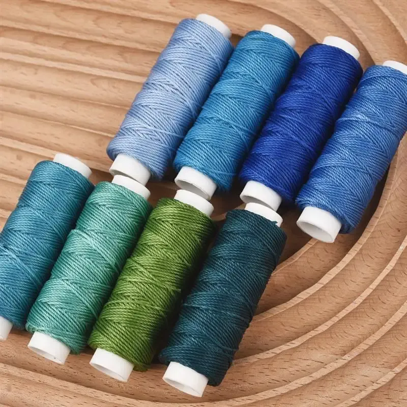 Garn gewachst rund 0,65 mm 25 m für Lederhandwerk und DIY
