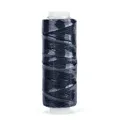 Garn gewachst rund 0,65 mm 25 m für Lederhandwerk und Schmuck – Farbe schwarz (J)