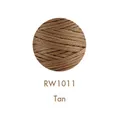 Garn gewachst rund 0,8 mm 50 m 36 Farben für Lederhandwerk – Farbe 11Tan