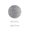 Garn gewachst rund 0,8 mm 50 m 36 Farben für Lederhandwerk – Farbe 16Light grey